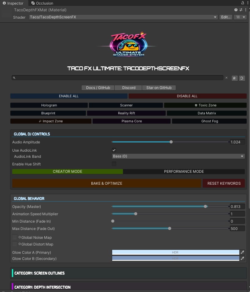 TacoFX Ultimate v2|50% OFF(1st week only)|VRChat Shader System / シェーダーシステム(Lite+Premium)