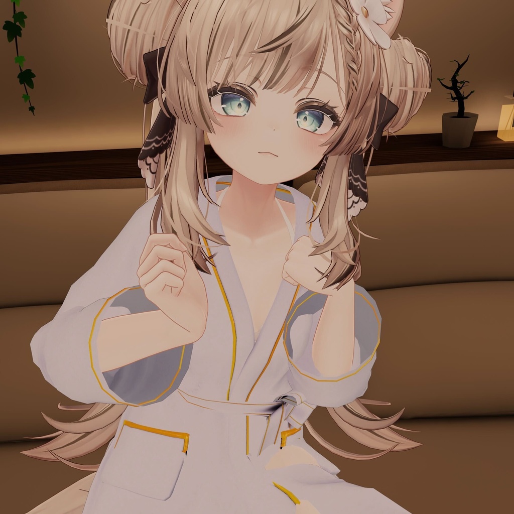 お待たせガウン / バスローブ①(脱げるギミック付き3D衣装・4アバター対応)