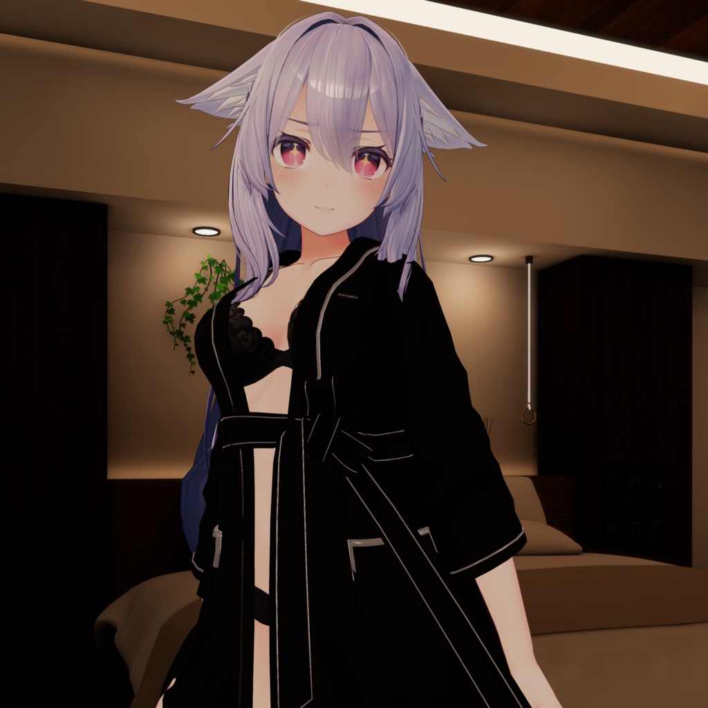 お待たせガウン / バスローブ①(脱げるギミック付き3D衣装・4アバター対応)