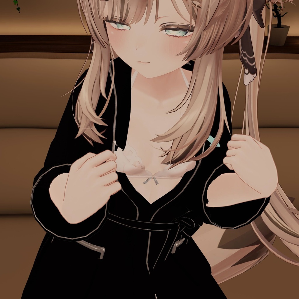 お待たせガウン / バスローブ①(脱げるギミック付き3D衣装・4アバター対応)