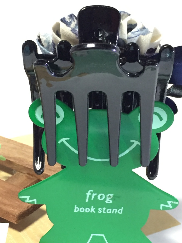 おお振りのバラのヘアクリップ 青系