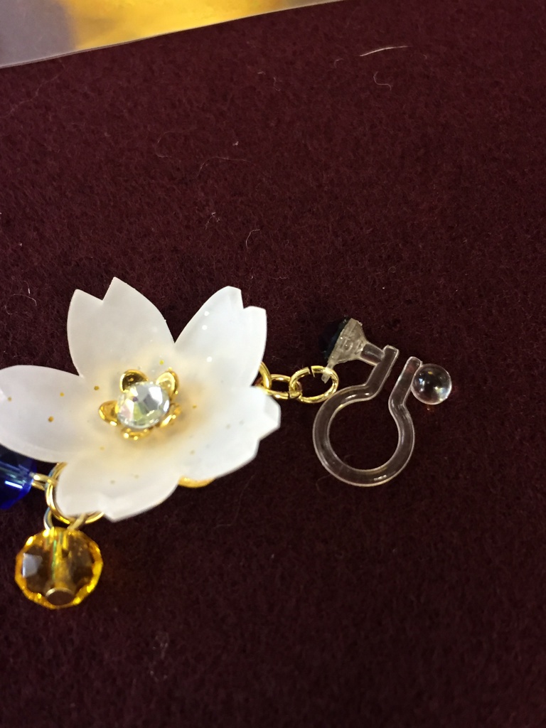 誉桜のノンホールピアス 刀剣男子イメージアクセ