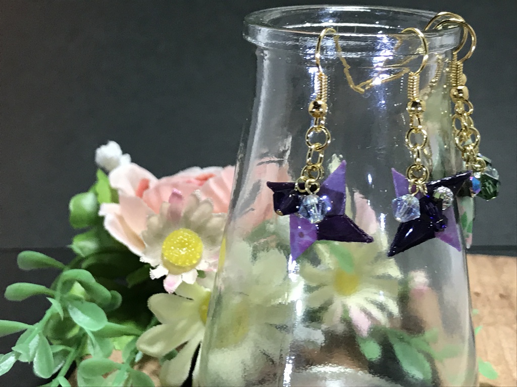 忍たまイメージアクセサリー 手裏剣ピアス