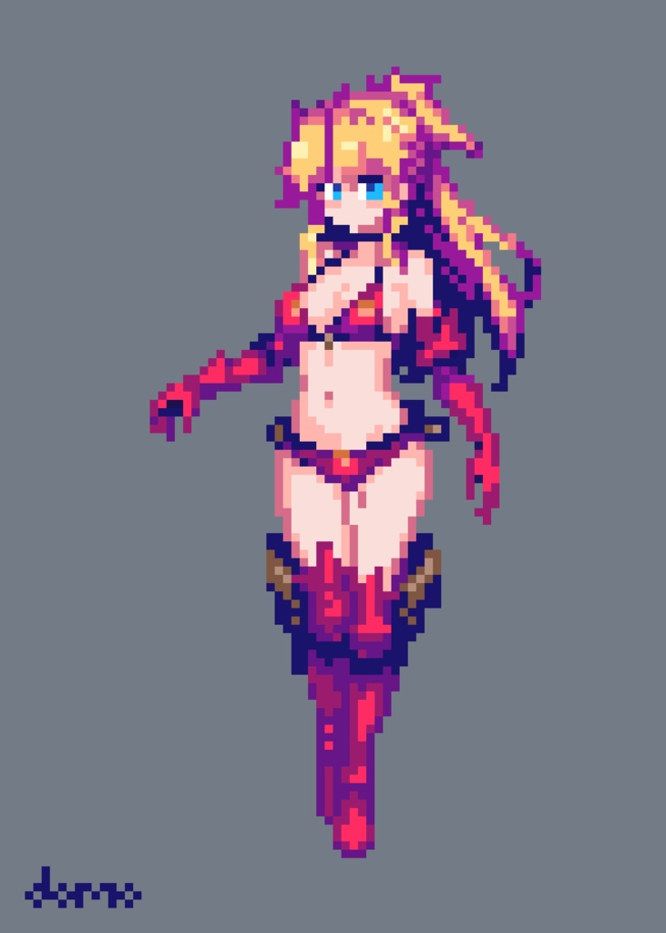 Pixel Art RPG Girls Collection (Vol.01) |ピクセルアート RPG Girls 作品集(ドット絵イラスト集)