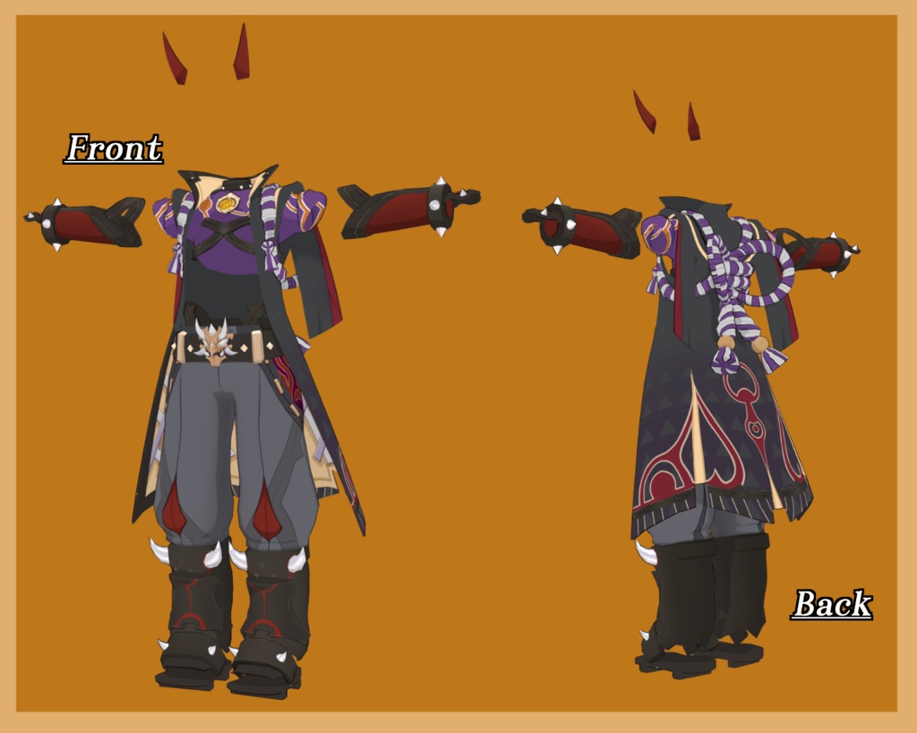 【二次創作】荒瀧派の親分衣装セット