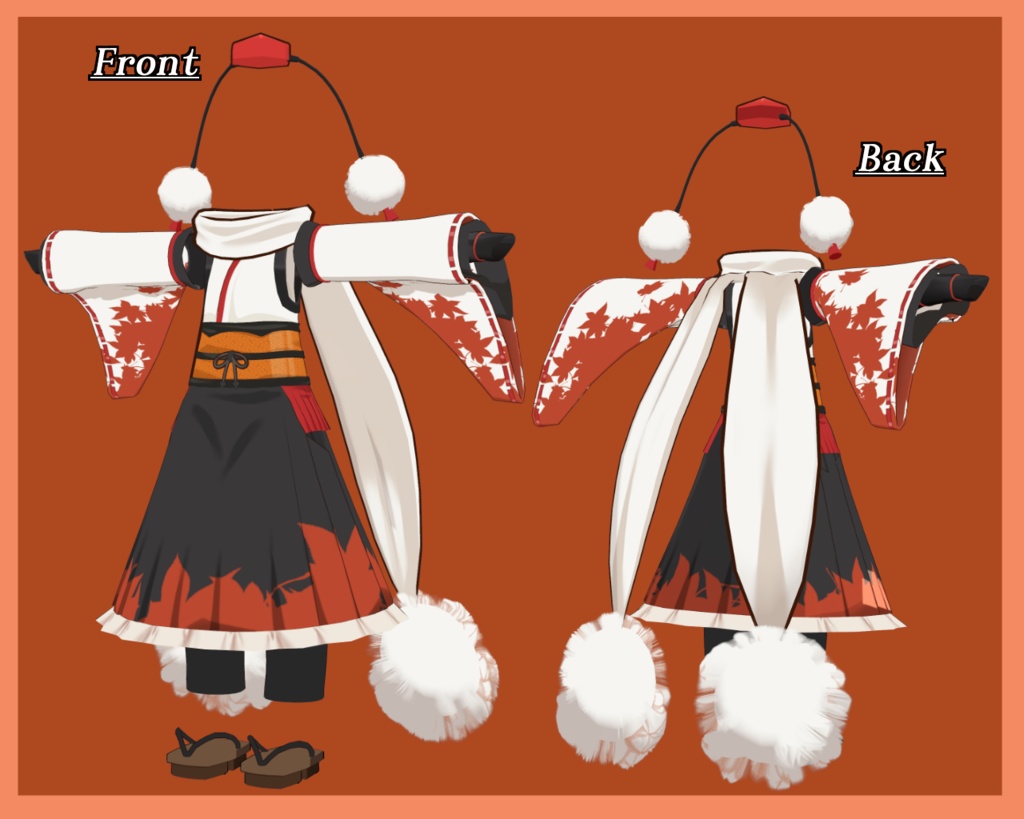 【ネメシスに対応しました】白狼天狗衣装セット