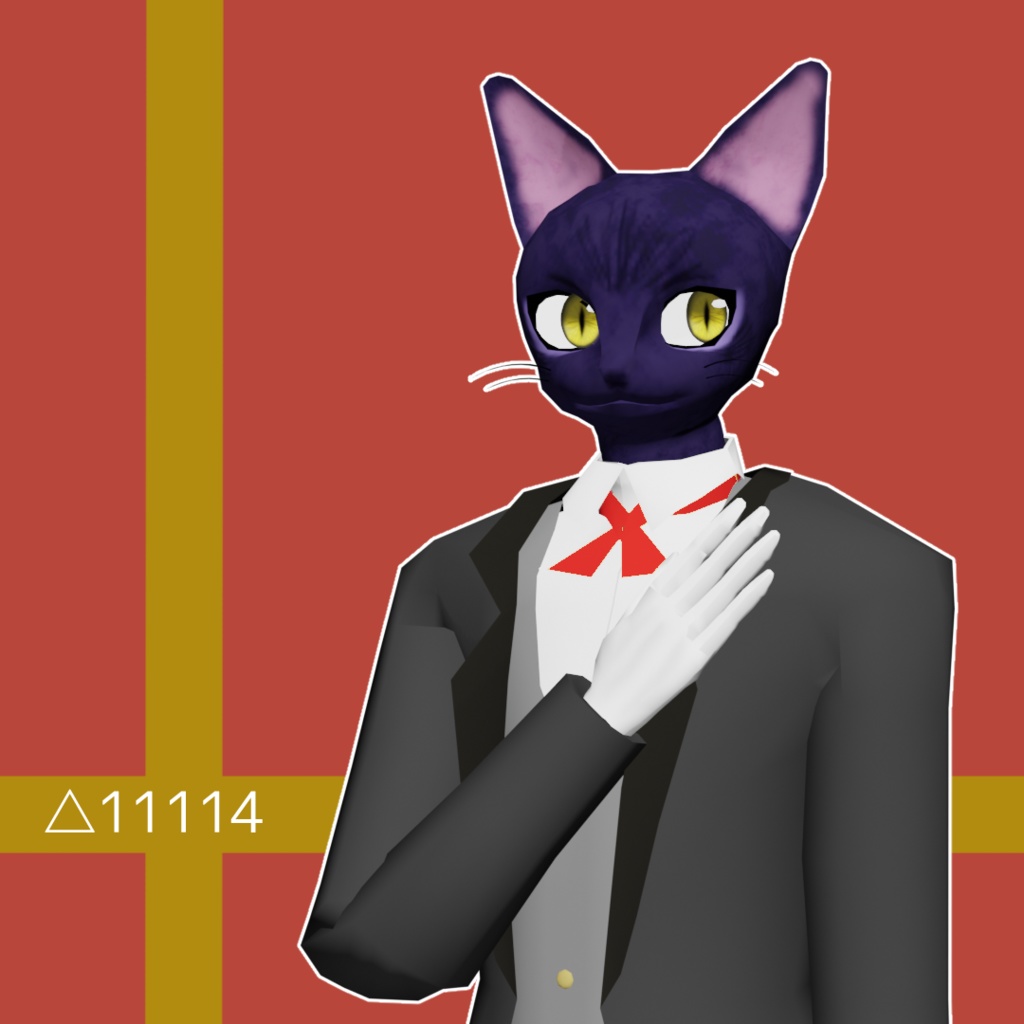 【VRChat想定アバター】猫バトラー