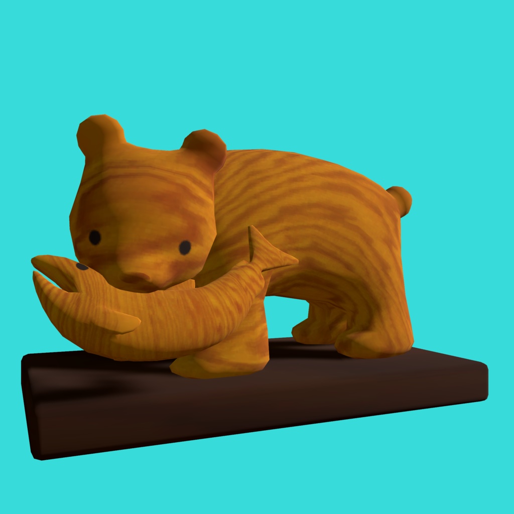 ゆるい木彫りの熊 - Material BonBon - BOOTH