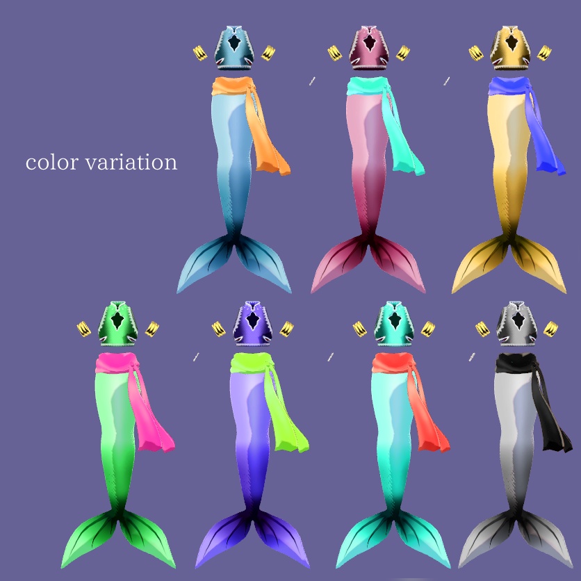 【白鳥対応衣装】人魚衣装【YMファンメイド】