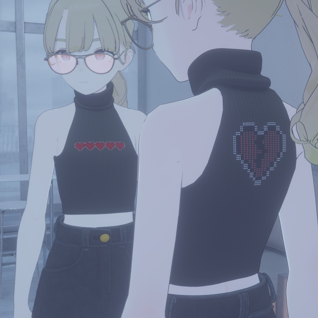 【Lapwing】Cropped Top High-Neck