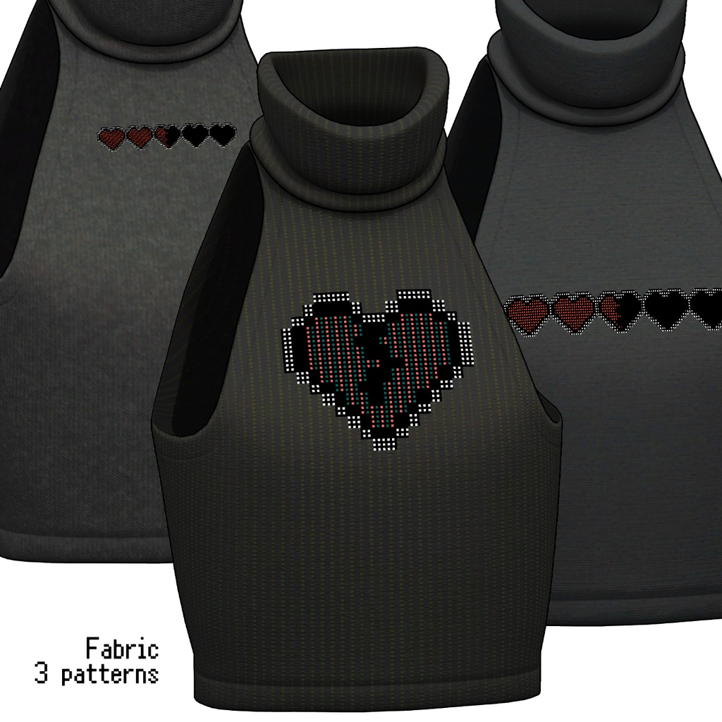 【Lapwing】Cropped Top High-Neck