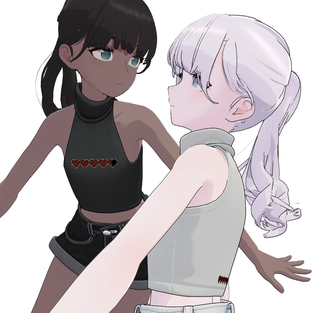 【Lapwing】Cropped Top High-Neck