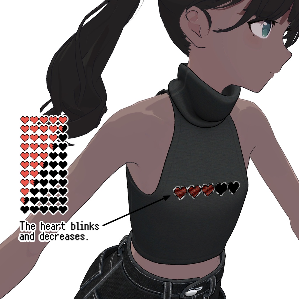 【Lapwing】Cropped Top High-Neck