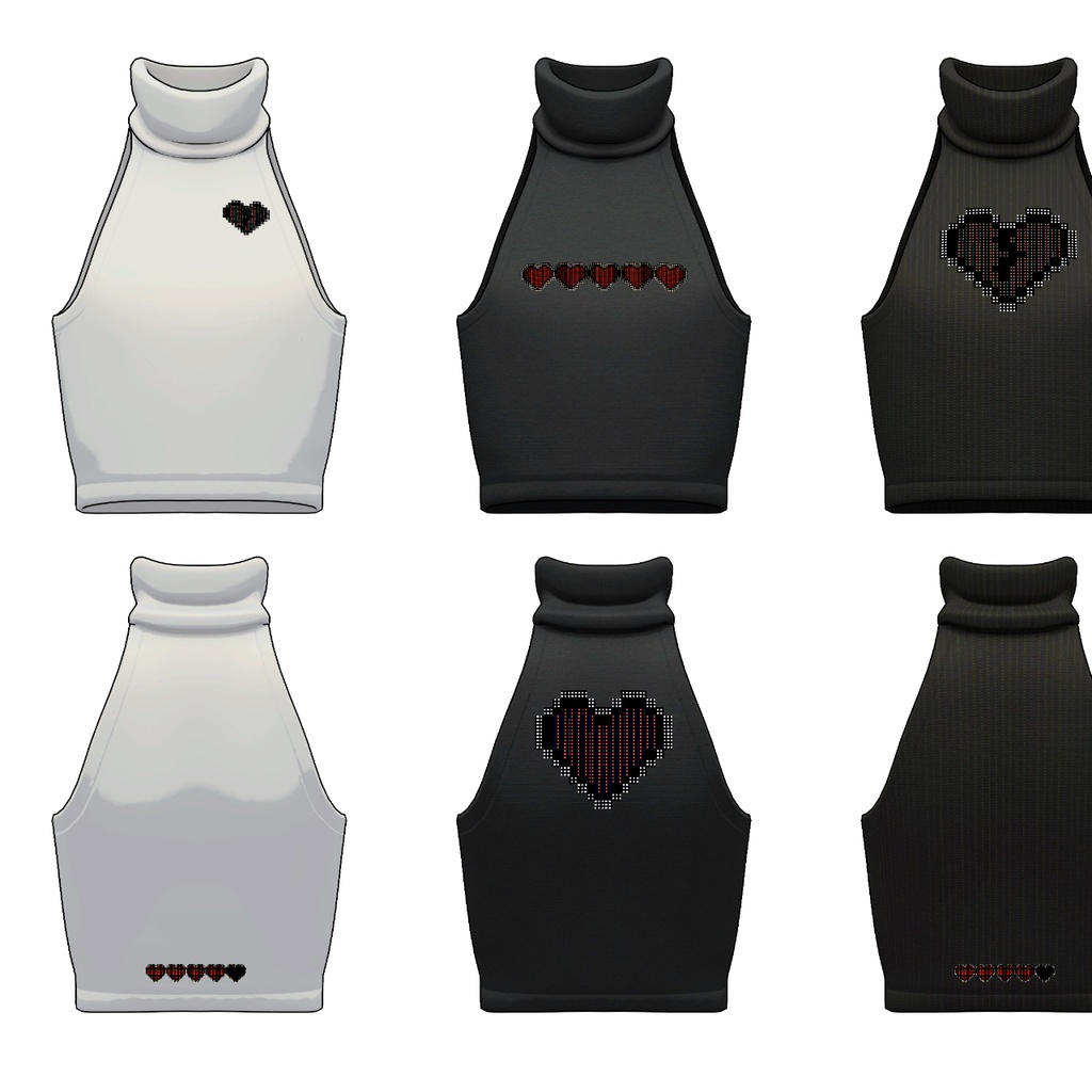 【Lapwing】Cropped Top High-Neck