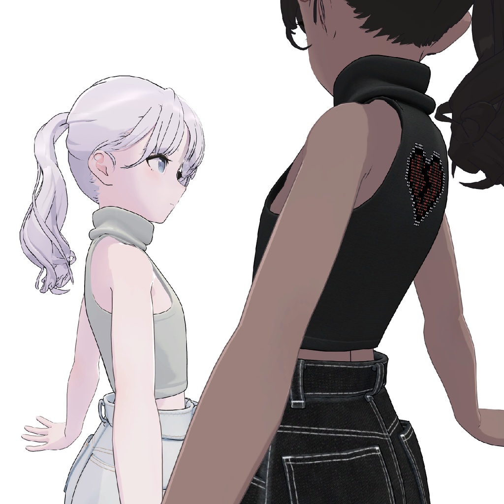 【Lapwing】Cropped Top High-Neck