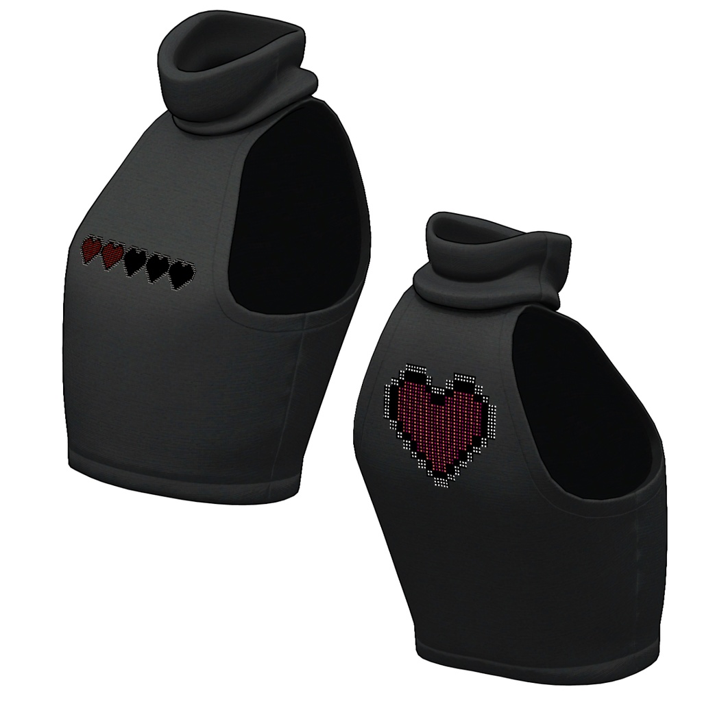 【Lapwing】Cropped Top High-Neck