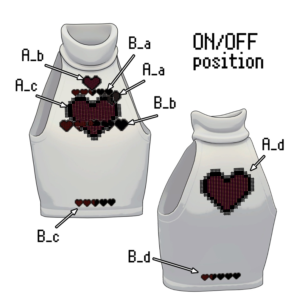 【Lapwing】Cropped Top High-Neck