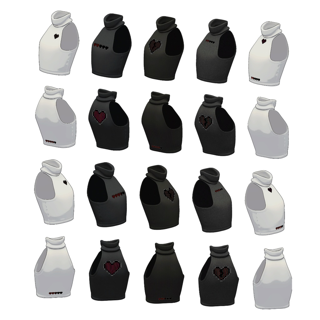 【Lapwing】Cropped Top High-Neck