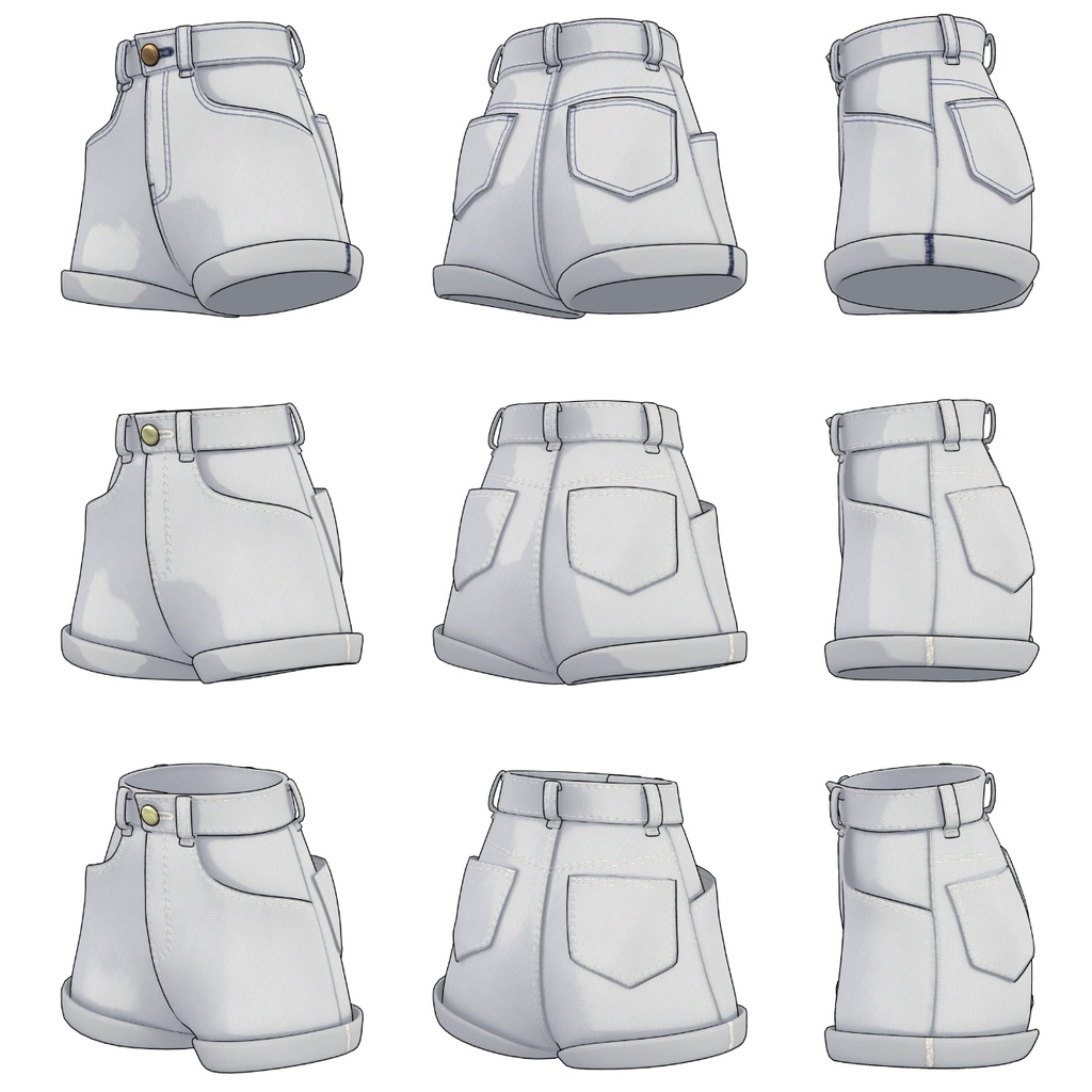 【Lapwing】High Rise Shorts