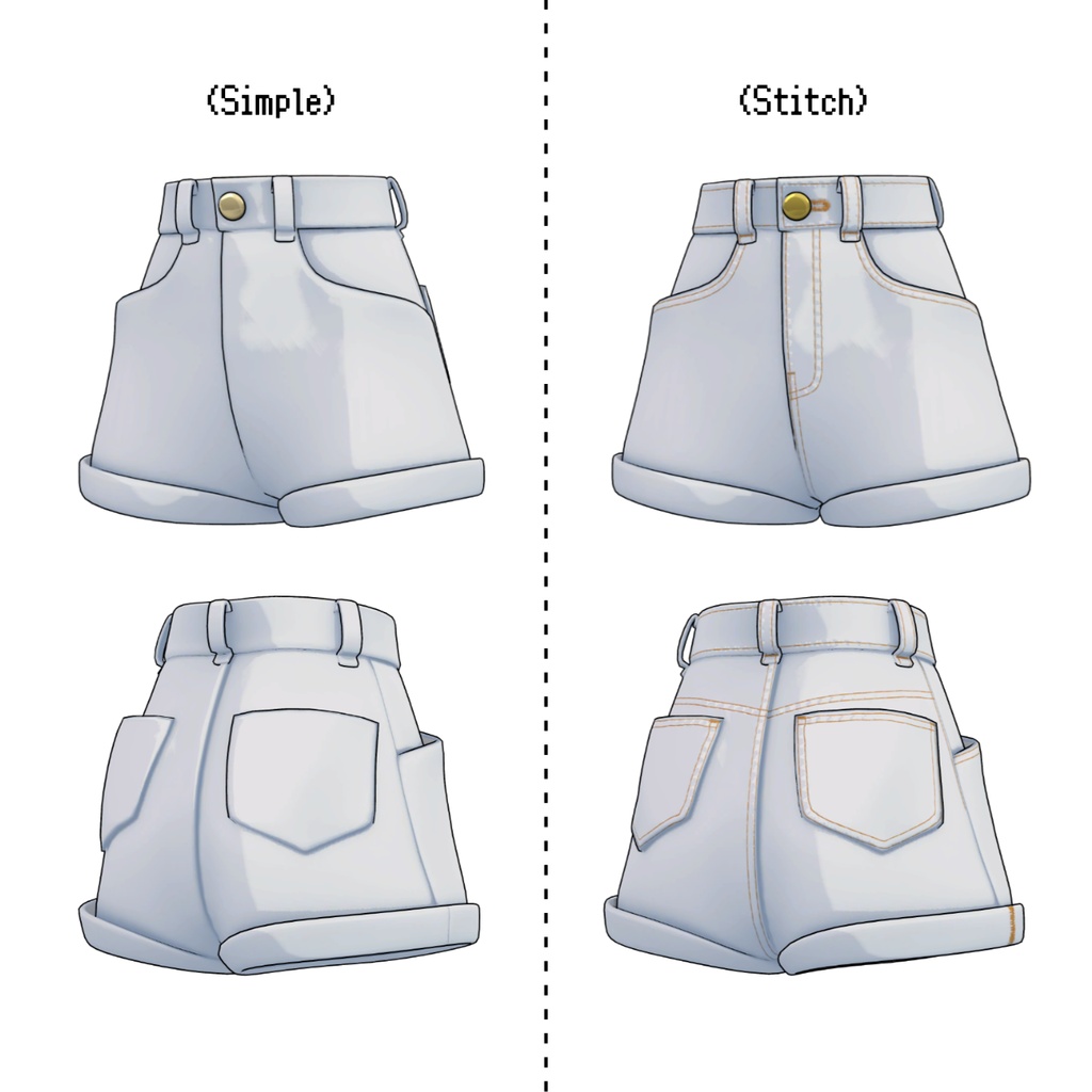 【Lapwing】High Rise Shorts