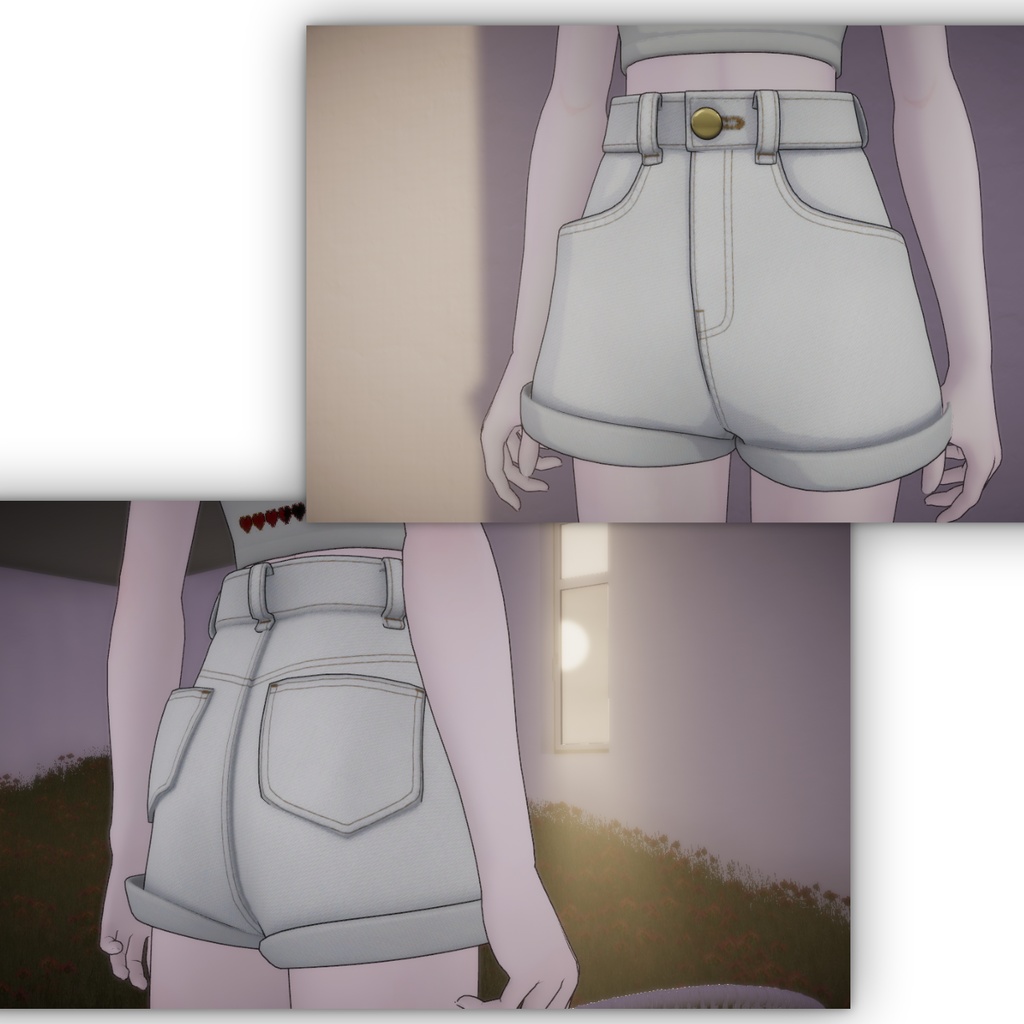 【Lapwing】High Rise Shorts