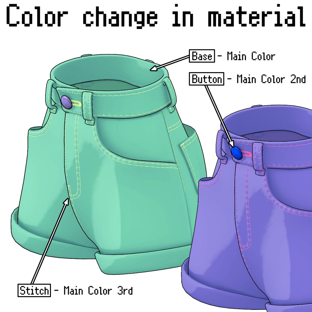 【Lapwing】High Rise Shorts