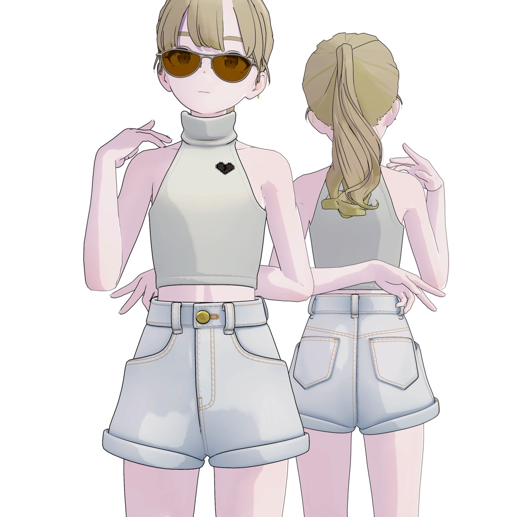 【Lapwing】High Rise Shorts