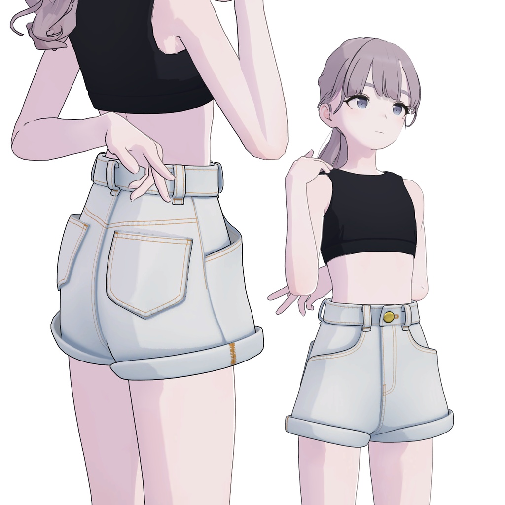 【Lapwing】High Rise Shorts