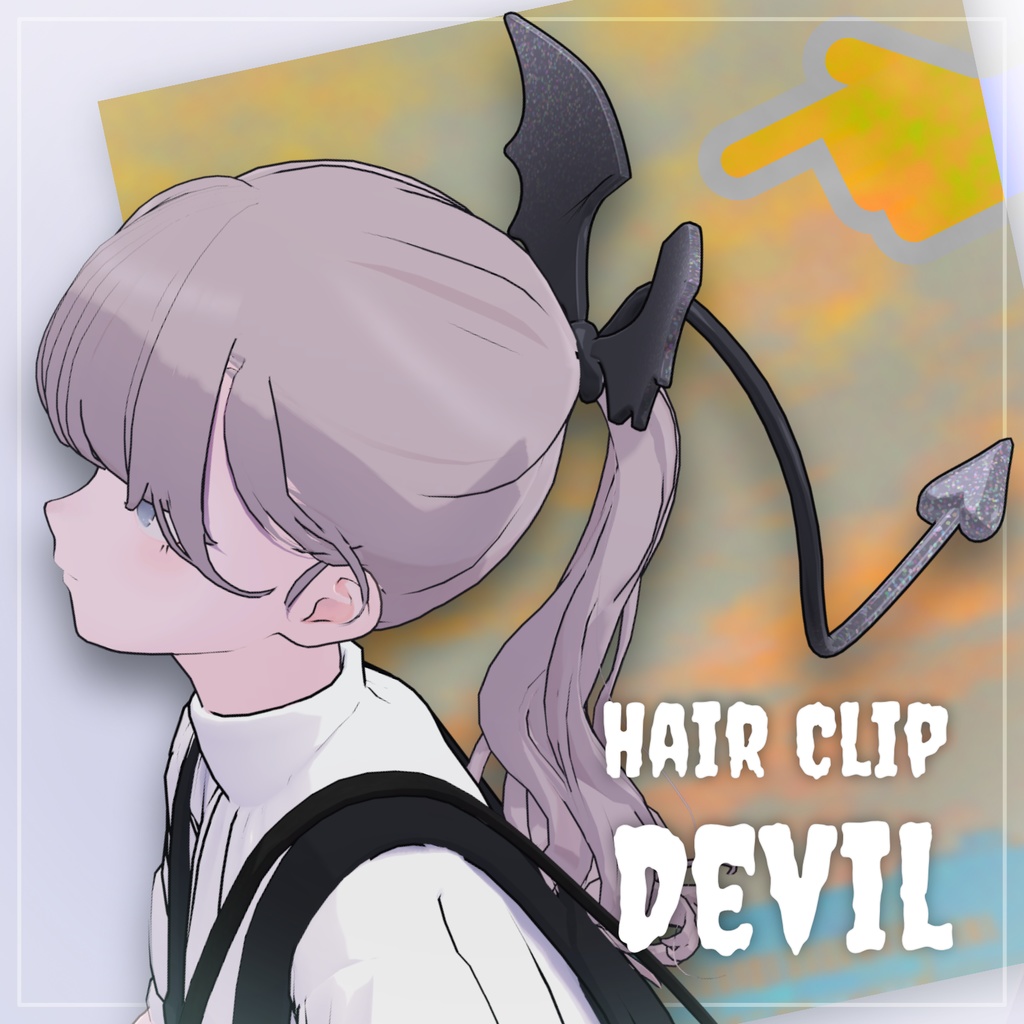 Hair Clip - Devil