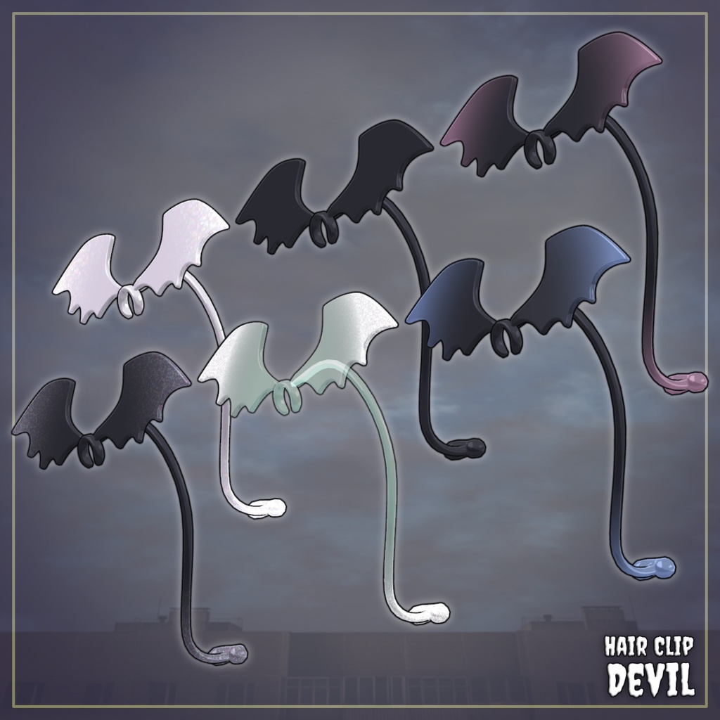 Hair Clip - Devil