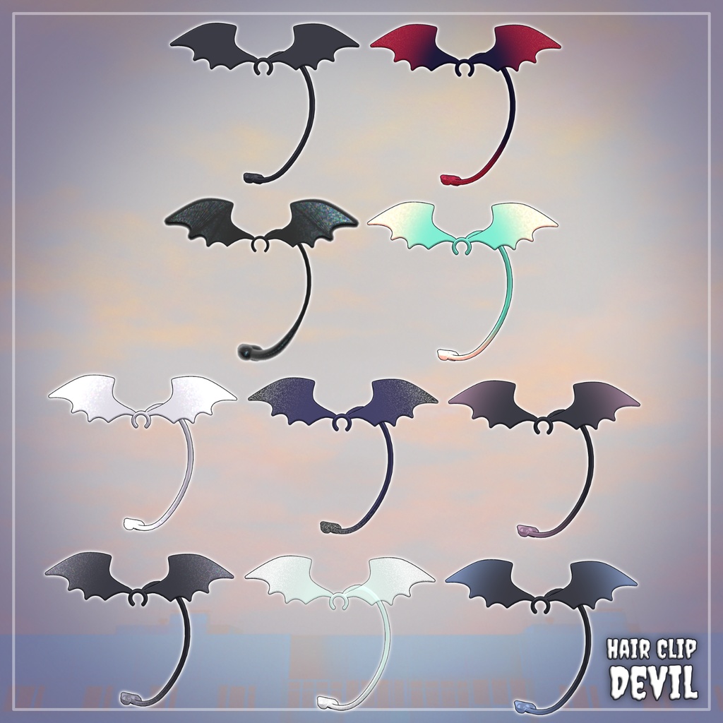 Hair Clip - Devil