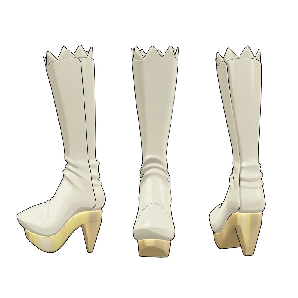 【Lapwing】Boots - Zigzag