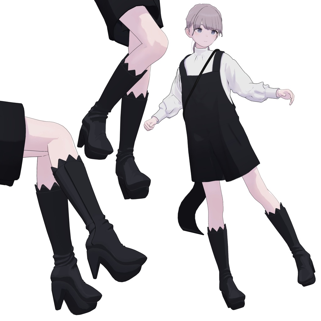 【Lapwing】Boots - Zigzag