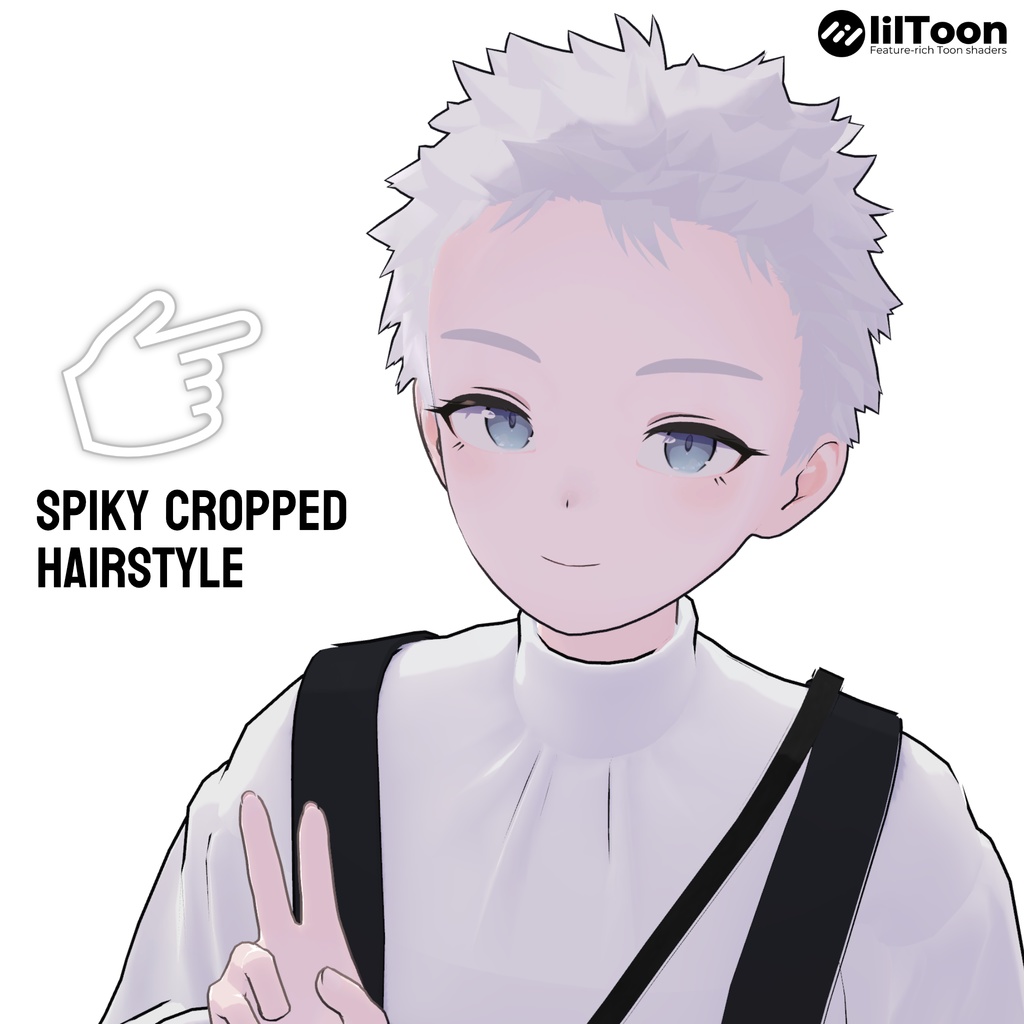 【Lapwing】Spiky Cropped Hairstyle