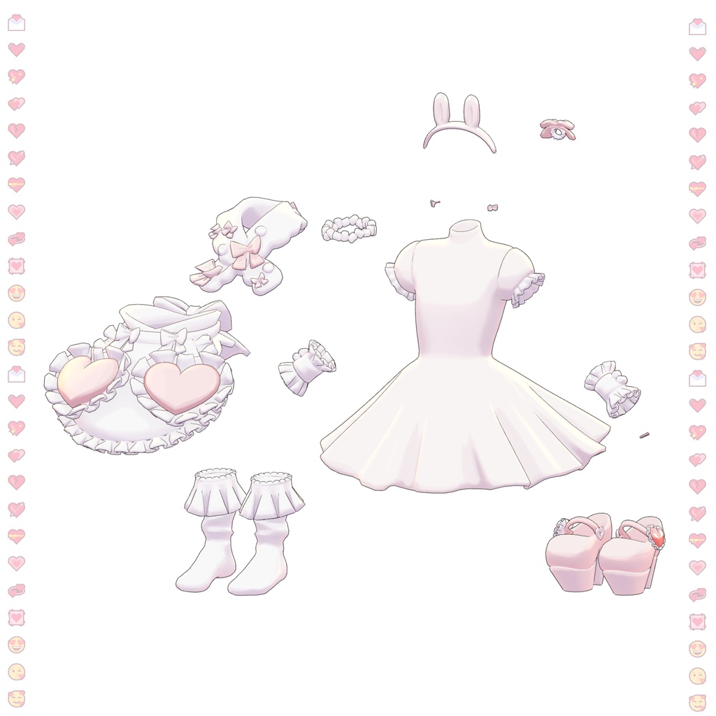 👉発売記念SALE👉【Lapwing】Apron & Dress – Marshmallow Dream