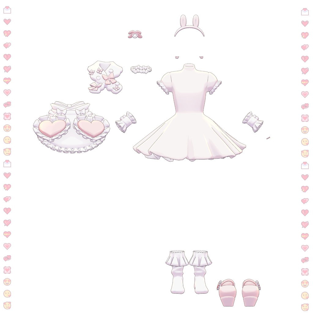 👉発売記念SALE👉【Lapwing】Apron & Dress – Marshmallow Dream