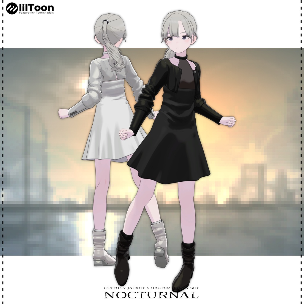 👉️発売記念セール👉️【Lapwing】Jacket & Halter Dress - Nocturnal