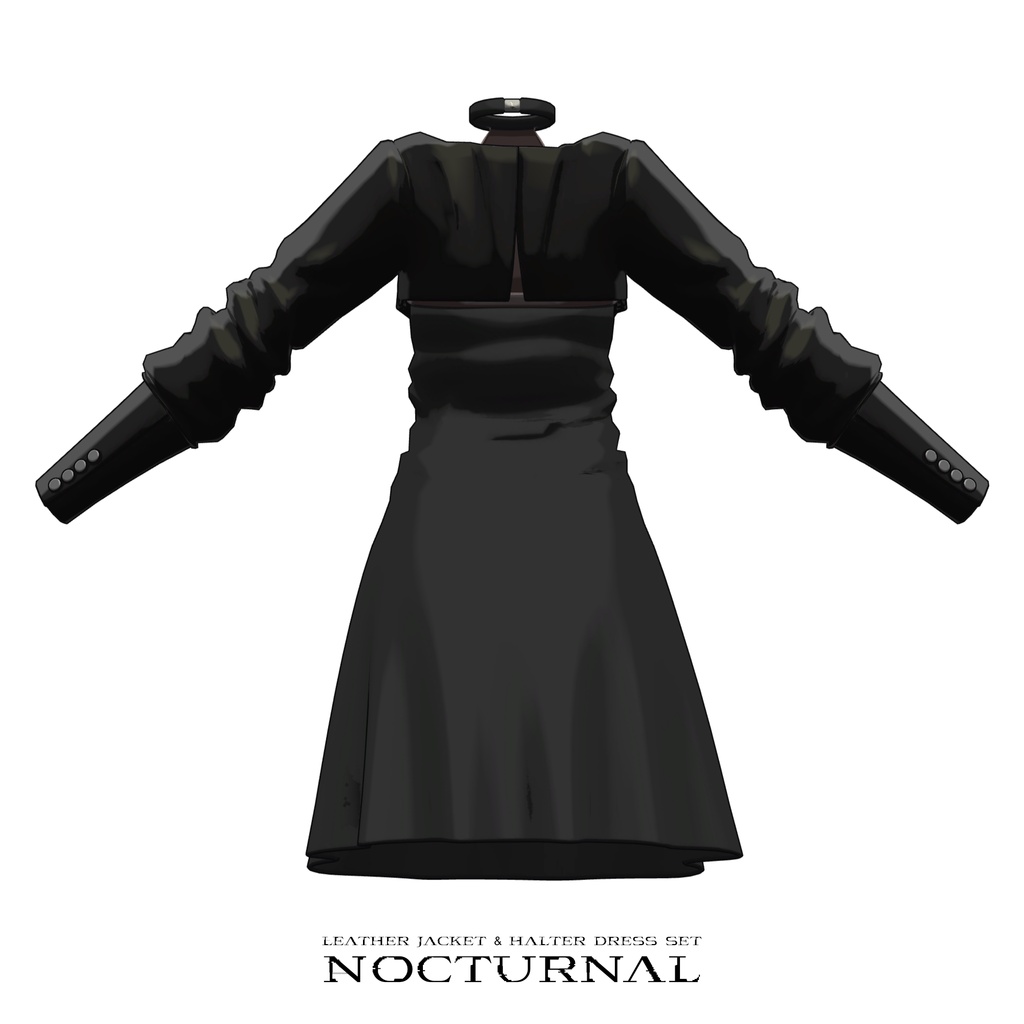 👉️発売記念セール👉️【Lapwing】Jacket & Halter Dress - Nocturnal