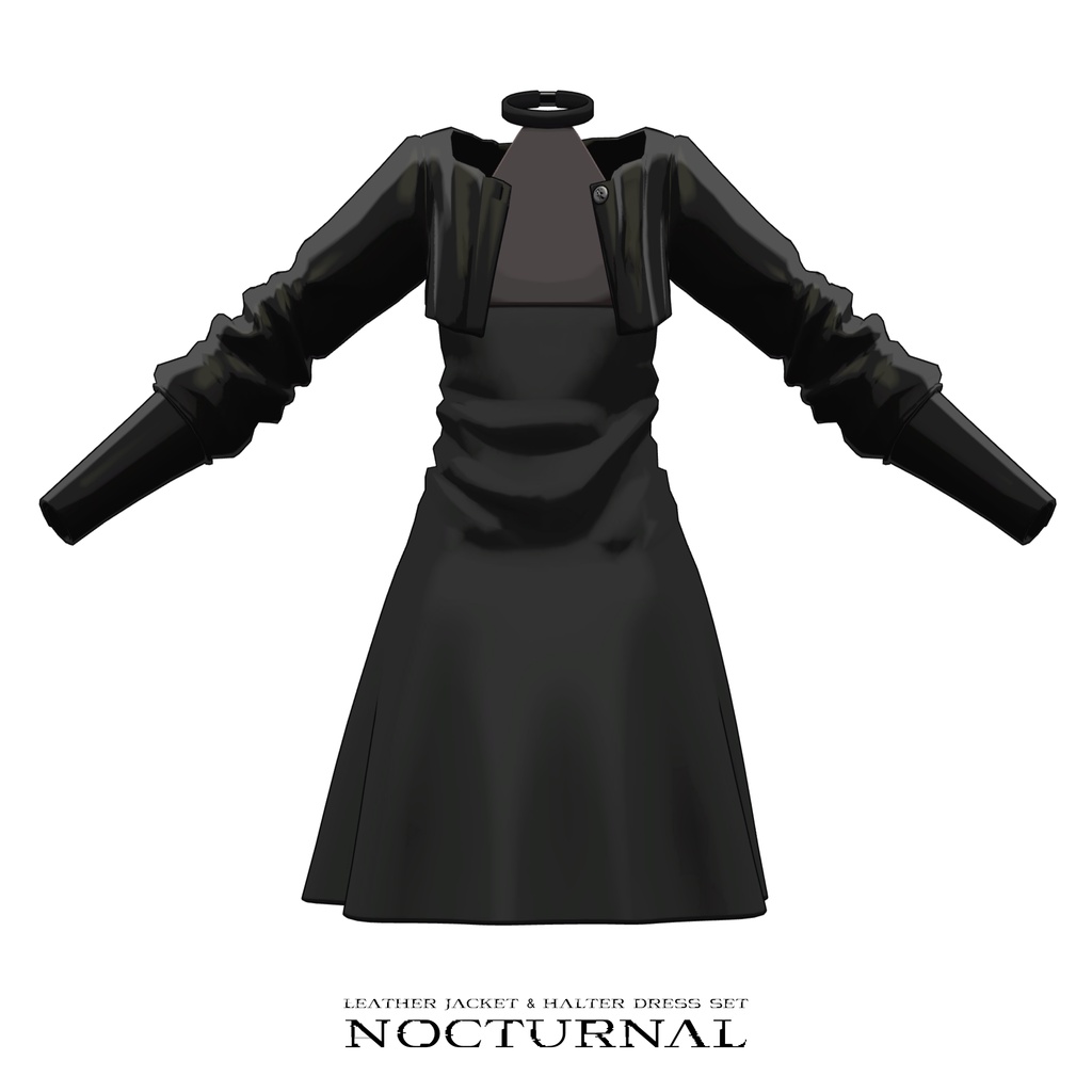 👉️発売記念セール👉️【Lapwing】Jacket & Halter Dress - Nocturnal