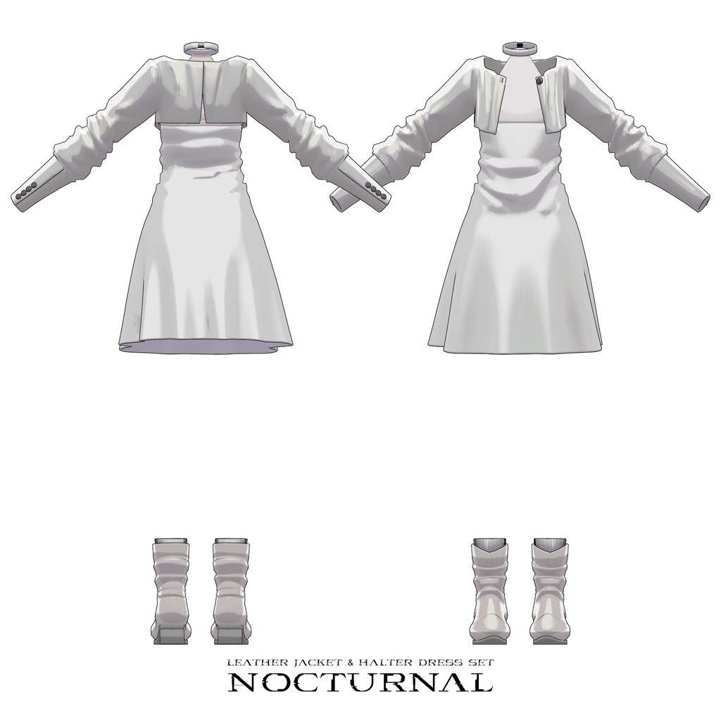 👉️発売記念セール👉️【Lapwing】Jacket & Halter Dress - Nocturnal