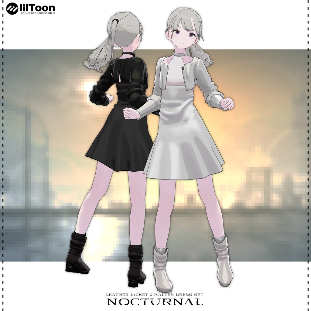 👉️発売記念セール👉️【Lapwing】Jacket & Halter Dress - Nocturnal