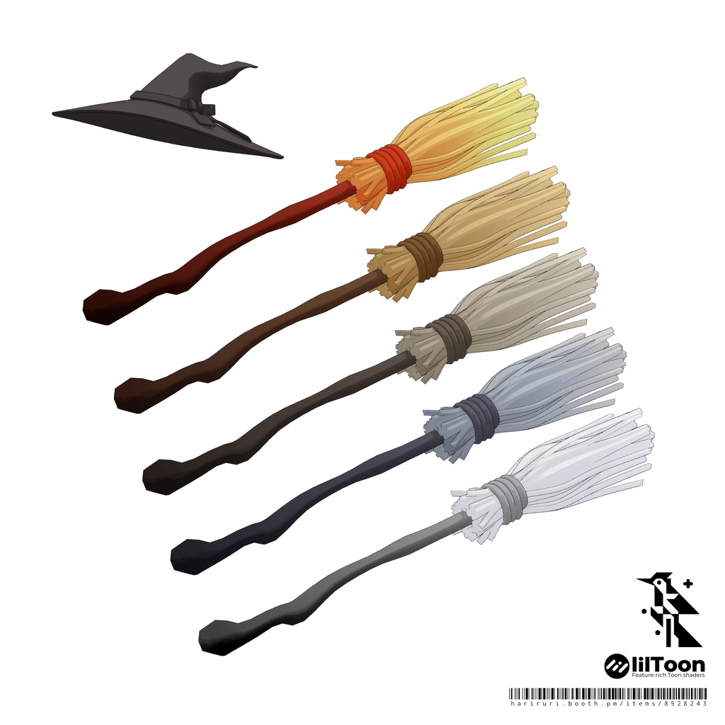 Hat & Broom - Witch's Tools