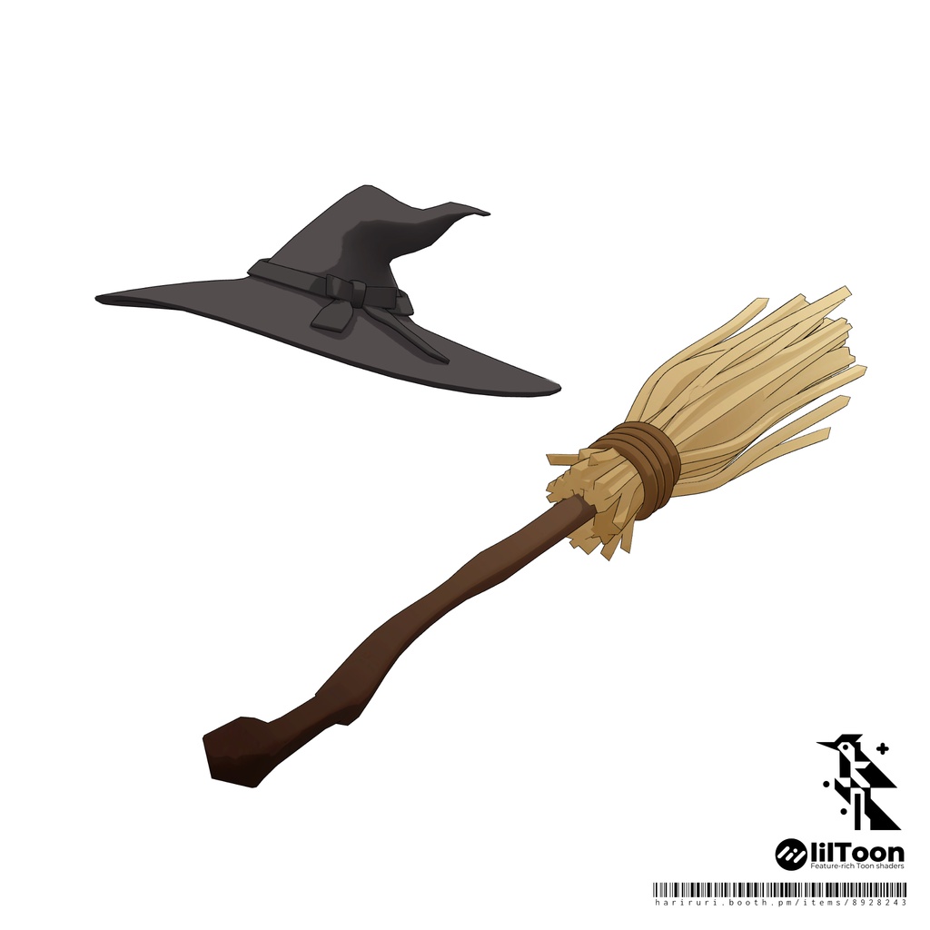 Hat & Broom - Witch's Tools