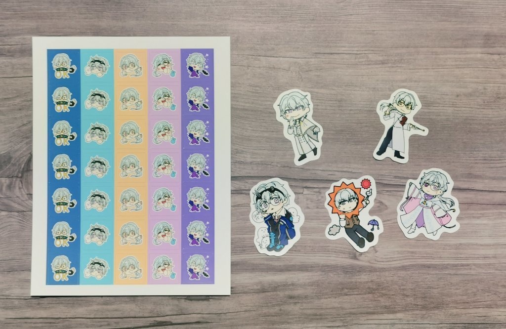 はざまさん派生シールセット（あんしんBOOTHパック）