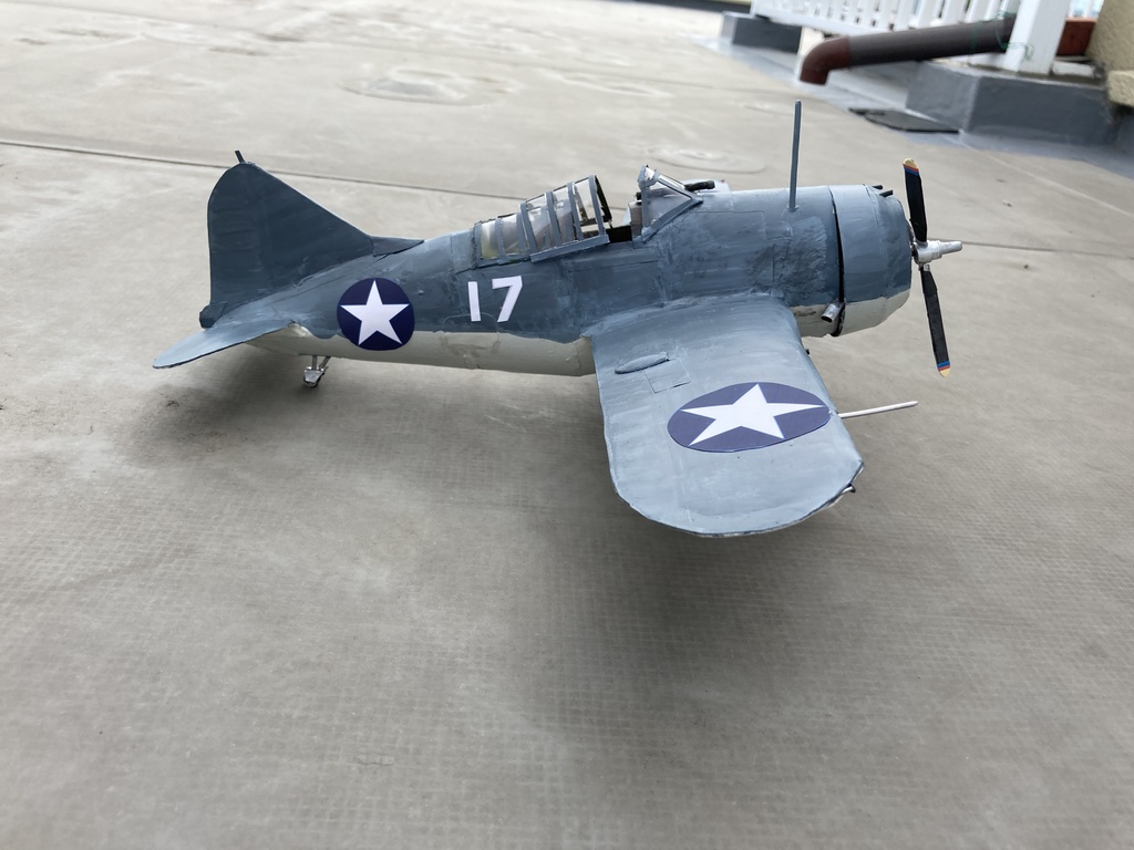 1/24 Ｆ2Ａバッファロー戦闘機　型紙