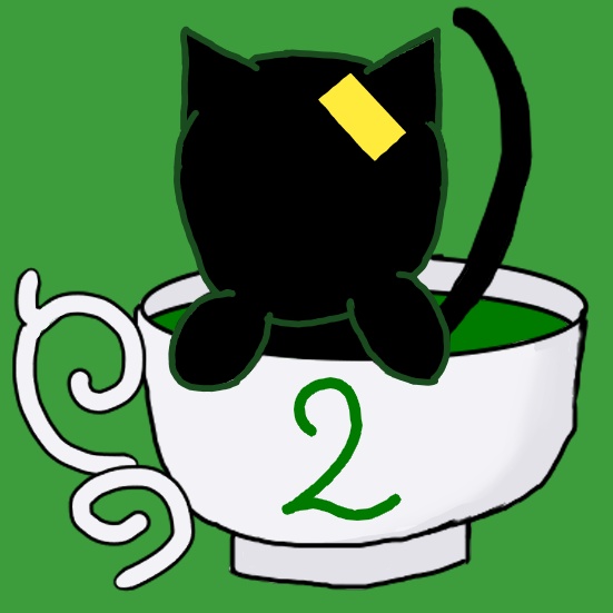 猫カップフレークシール