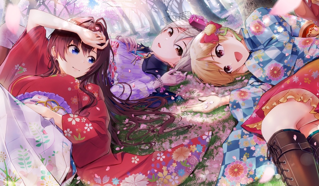 桜舞姫プレイマット（フェルト製）