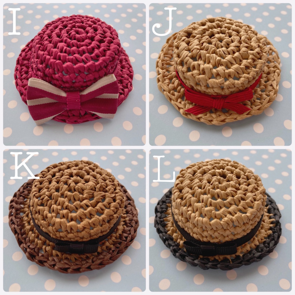 手編みカンカン帽 mini