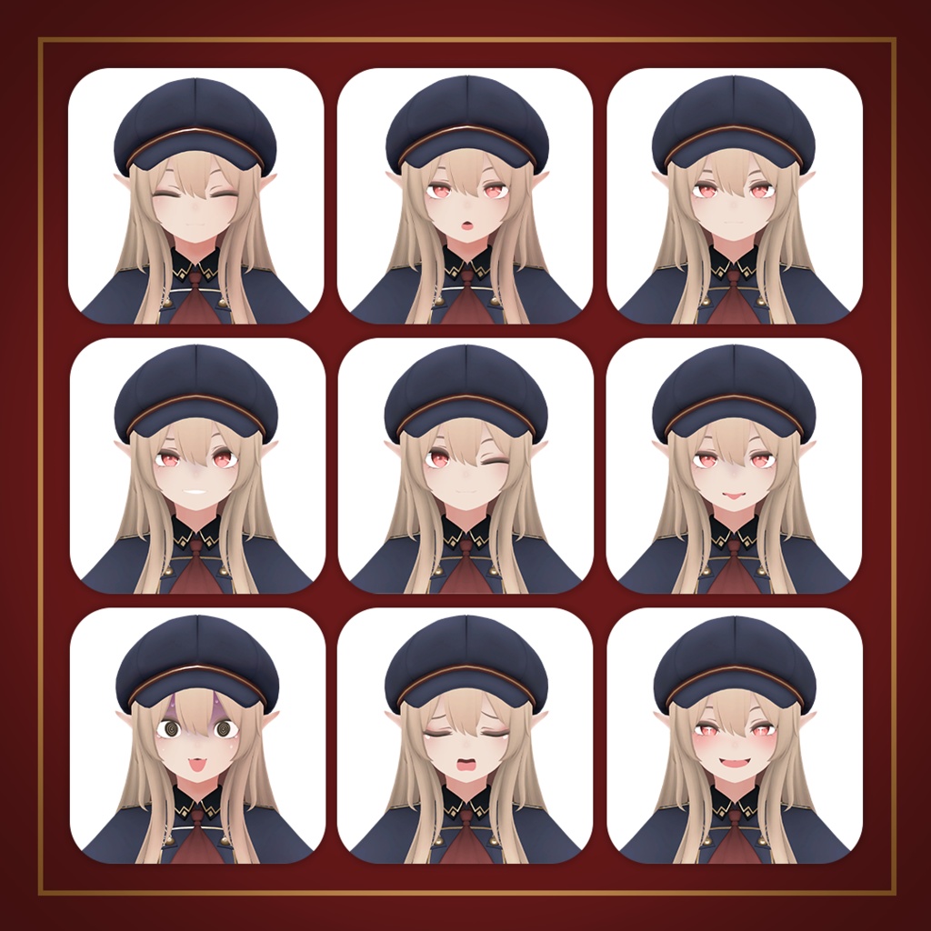 - オリヴィア - オリジナル3Dモデル(Ver.2)