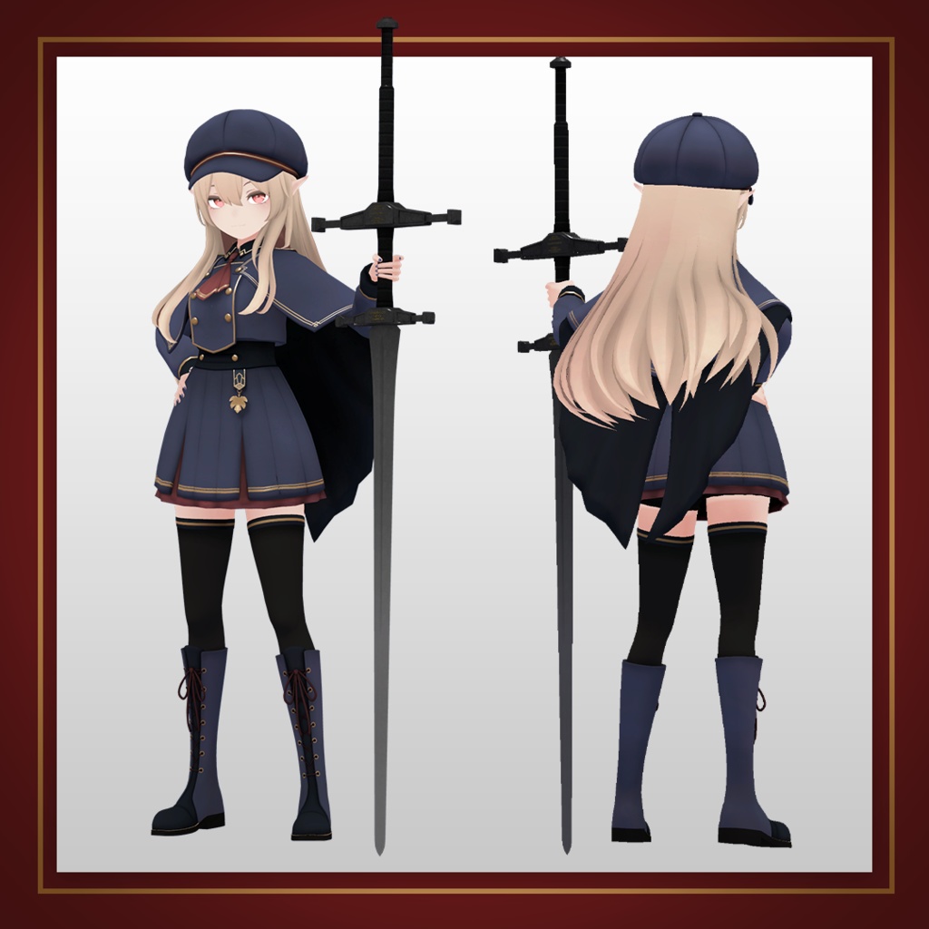 - オリヴィア - オリジナル3Dモデル(Ver.2)